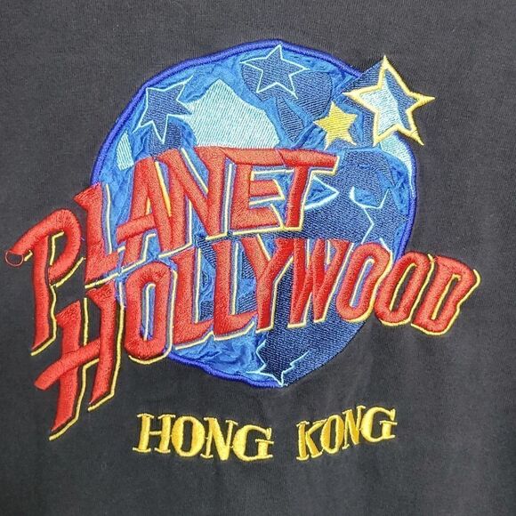 Vintage Planet Hollywood Hong Kong Embroidered Shirt - Picture 2 of 5
